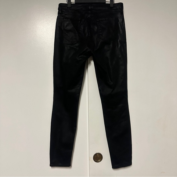 L'agence Jyothi high rise split ankle hem jeans in noir black coated size 31 - Picture 10 of 10